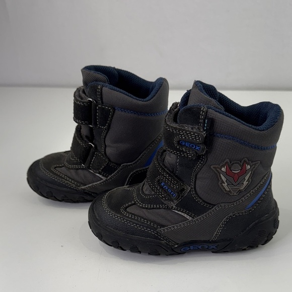 Geox Kids' Charcoal and Black Winter Boots Boots - Picture 6 of 11
